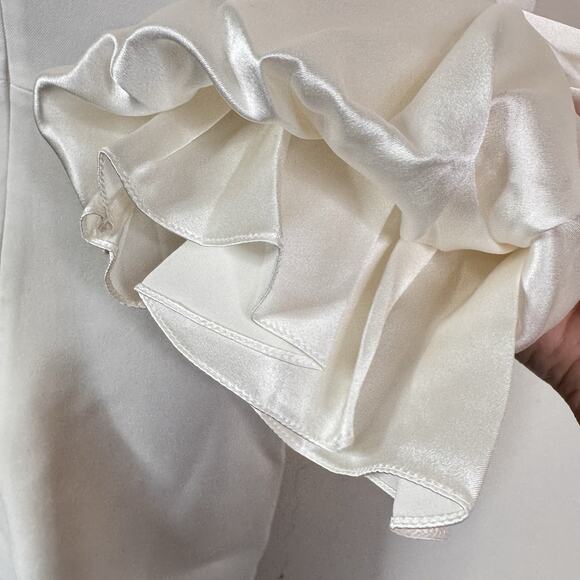 Roksanda White Statement Balloon Sleeve Dress Size 2 NWT Elegant Minimalist - Picture 13 of 15